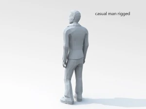casual man 02 rigged lowpoly 3D Model