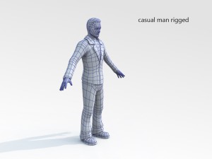 casual man 02 rigged lowpoly 3D मॉडल