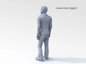 casual man 02 rigged lowpoly 3D Model