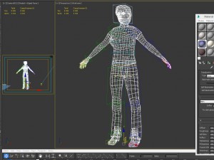 casual woman rigged lowpoly 3D Model