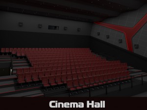 cinema hall 3Dモデル