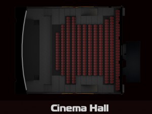 cinema hall 3D-Modell