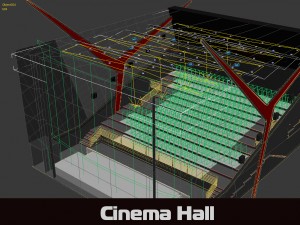 cinema hall 3D-Modell
