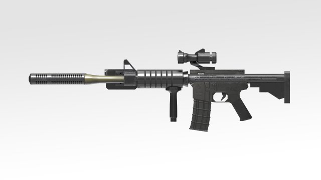 colt c8 canada rifle 3D Модель .c4d .max .obj .3ds .fbx .stl .blend 