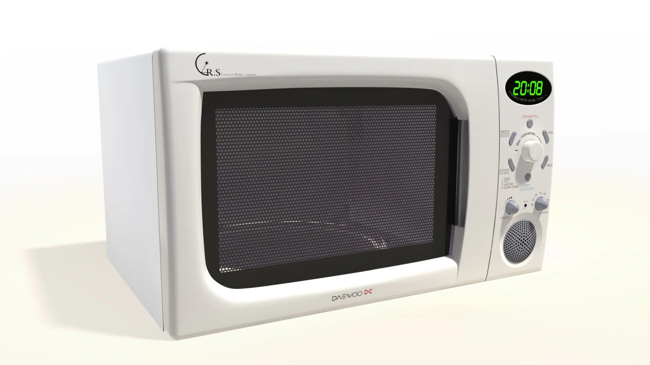 daewoo microwave stove 3D Model .c4d .max .obj .3ds .fbx .stl .blend 