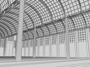 depot hangar Model 3D