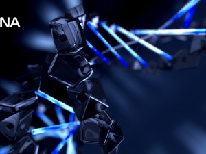 dna animated Modello 3D