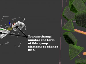 dna animated Modello 3D