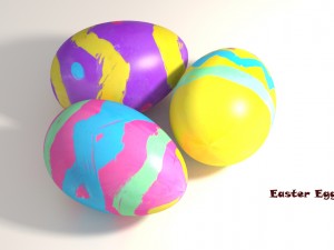 easter eggs pbr 3D Model
