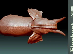 elephant stl 3D Print Model