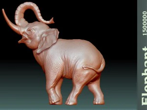 elephant stl 3D Print Model