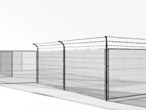 rabitz fence 40000 tris 3D Model
