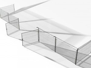 rabitz fence 40000 tris 3D Model