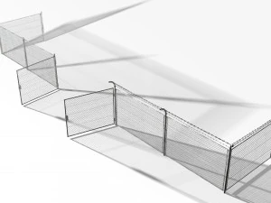 rabitz fence 40000 tris 3D Model