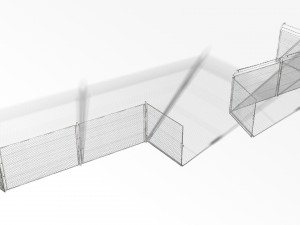 rabitz fence 40000 tris 3D Model