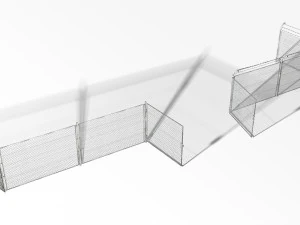 rabitz fence 40000 tris 3D Model