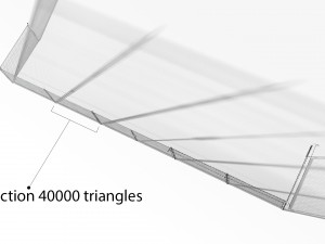 rabitz fence 40000 tris 3D Model