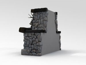 fireplace Modello 3D