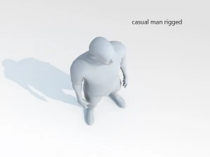 casual man 04 rigged 3D Model
