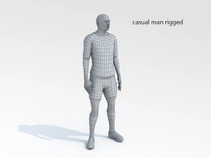 casual man 04 rigged 3D Model