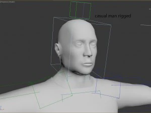 casual man 04 rigged 3D Model