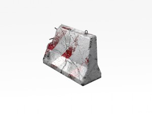 road block 01 Modelo 3D