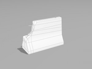 road block 01 Modelo 3D