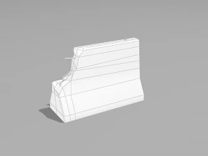 road block 01 3D Model