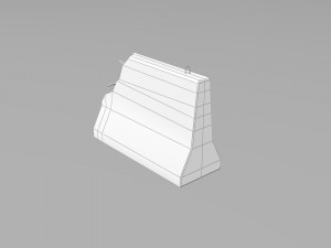 road block 01 Modelo 3D