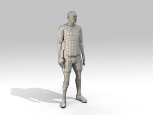 footballer rigged 3D Model