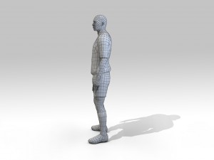 footballer rigged 3D Model