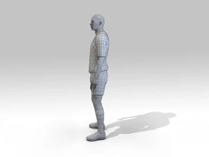 footballer rigged 3D Model