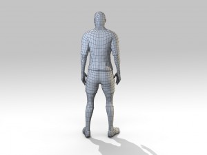 footballer rigged 3D Model