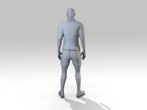 footballer rigged 3D Model