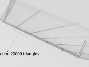 rabitz fence 20000 tris 3D Модель