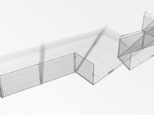 rabitz fence 20000 tris 3D Модель
