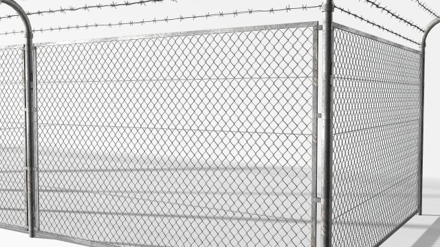 rabitz fence 20000 tris 3D Модель .c4d .max .obj .3ds .fbx .stl .blend 