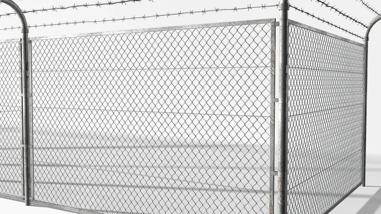 rabitz fence 20000 tris 3D Model .c4d .max .obj .3ds .fbx .stl .blend 
