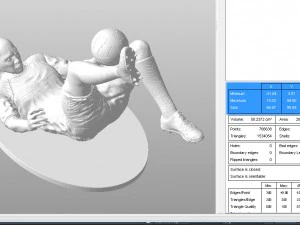 footballer flip strike stl 3D Print Model