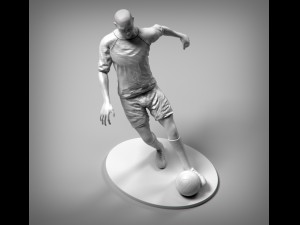 footballer foot strike stl 3Dプリントモデル
