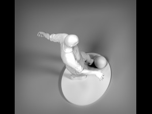 footballer foot strike stl 3Dプリントモデル