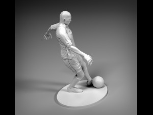 footballer foot strike stl 3Dプリントモデル