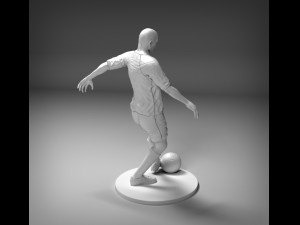 footballer foot strike stl 3Dプリントモデル