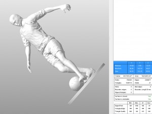 footballer foot strike stl 3Dプリントモデル