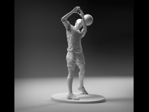 footballer head strike stl 3D Print Model