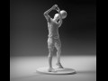 footballer head strike stl 3Dプリントモデル