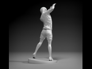 footballer head strike stl 3D Print Model