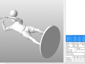 footballer head strike stl 3D Print Model