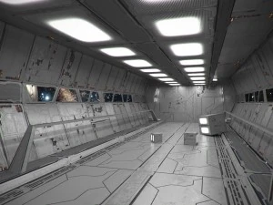 pacchetto iniziale per la costruzione di pannelli per astronavi Modello 3D