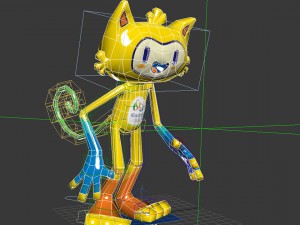 vinicius olympic games mascot 2016 Modello 3D